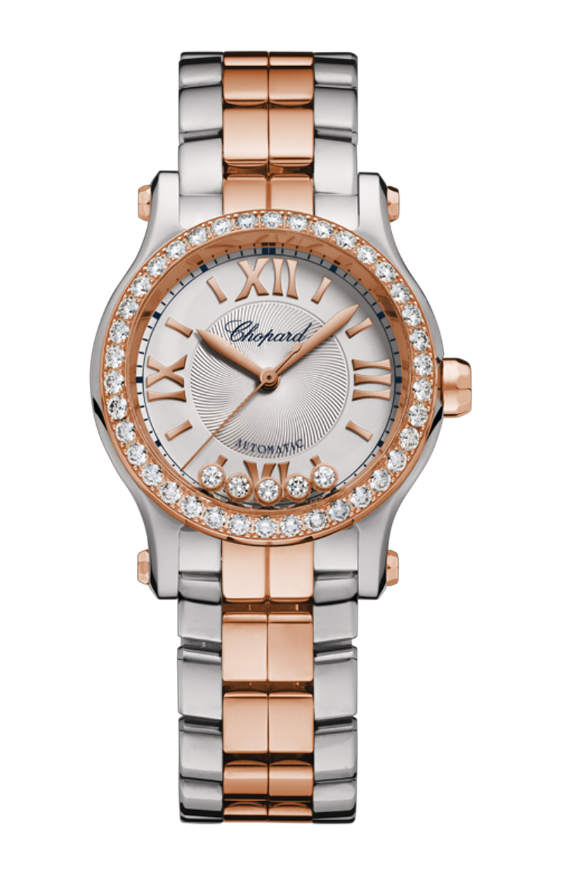 Chopard HAPPY SPORT 30 MM, AUTOMATICO, ORO ROSA ETICO, ACCIAIO - 278573 (1)