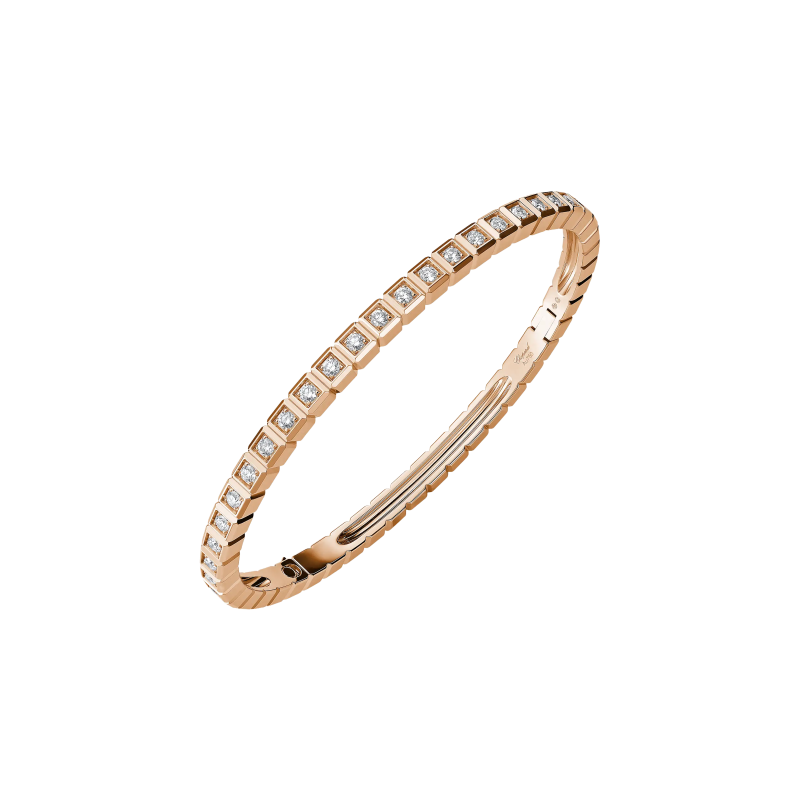 Chopard CHOPARD - BRACCIALE GIUNCO ICE CUBE, ORO ROSA ETICO, PAV&Eacute; DI DIAMANTI - 858350 (1)