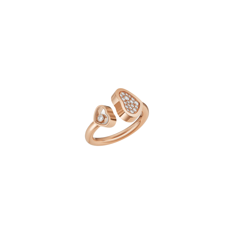 Chopard CHOPARD  - ANELLO HAPPY HEARTS IN ORO ROSA ETICO, DIAMANTI - 829482 (1)