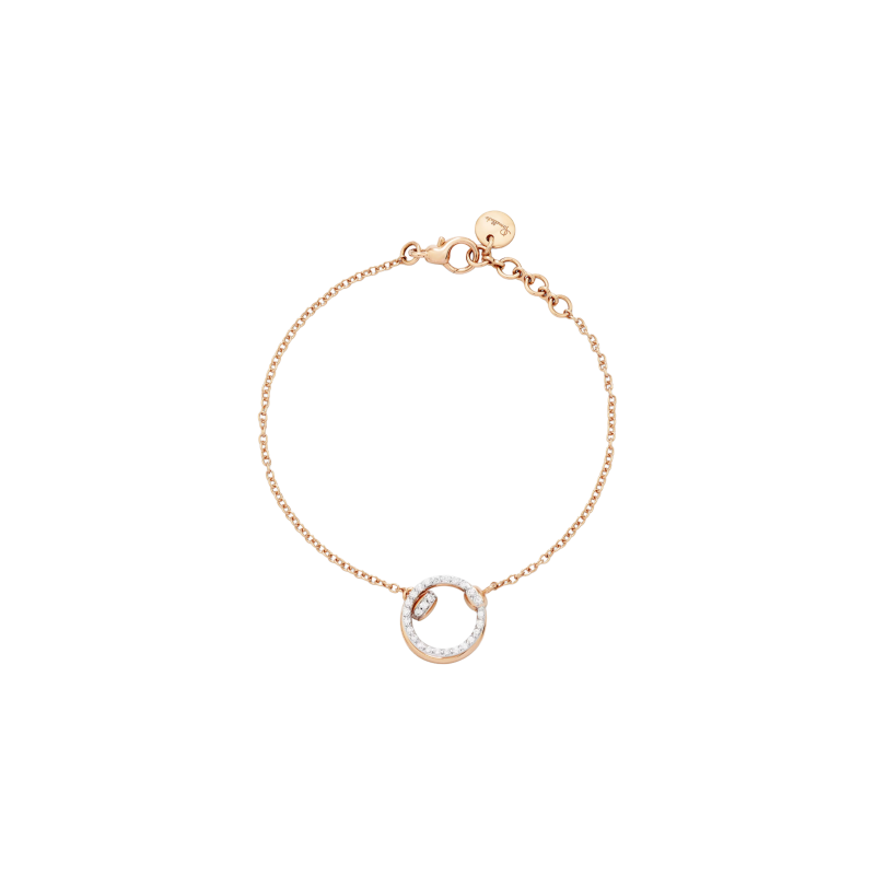 Chopard | BRACCIALE POMELLATO TOGETHER IN ORO ROSA E PAV&Eacute; DI DIAMANTI - PBC5013O7WHRDB000 (1)