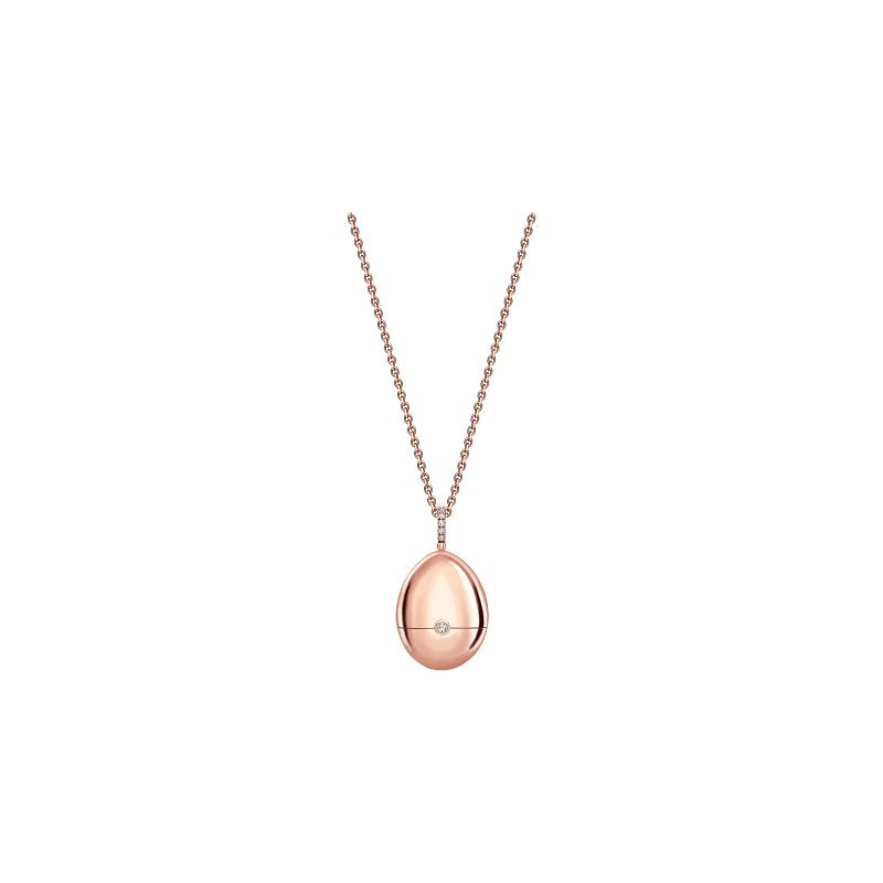 Faberg&eacute; | OVETTO FABERG&Eacute; HERITAGE IN ORO ROSA CON SORPRESA DIAMANTE A FORMA DI CUORE CERTIFICATO GIA - 2817 (2)