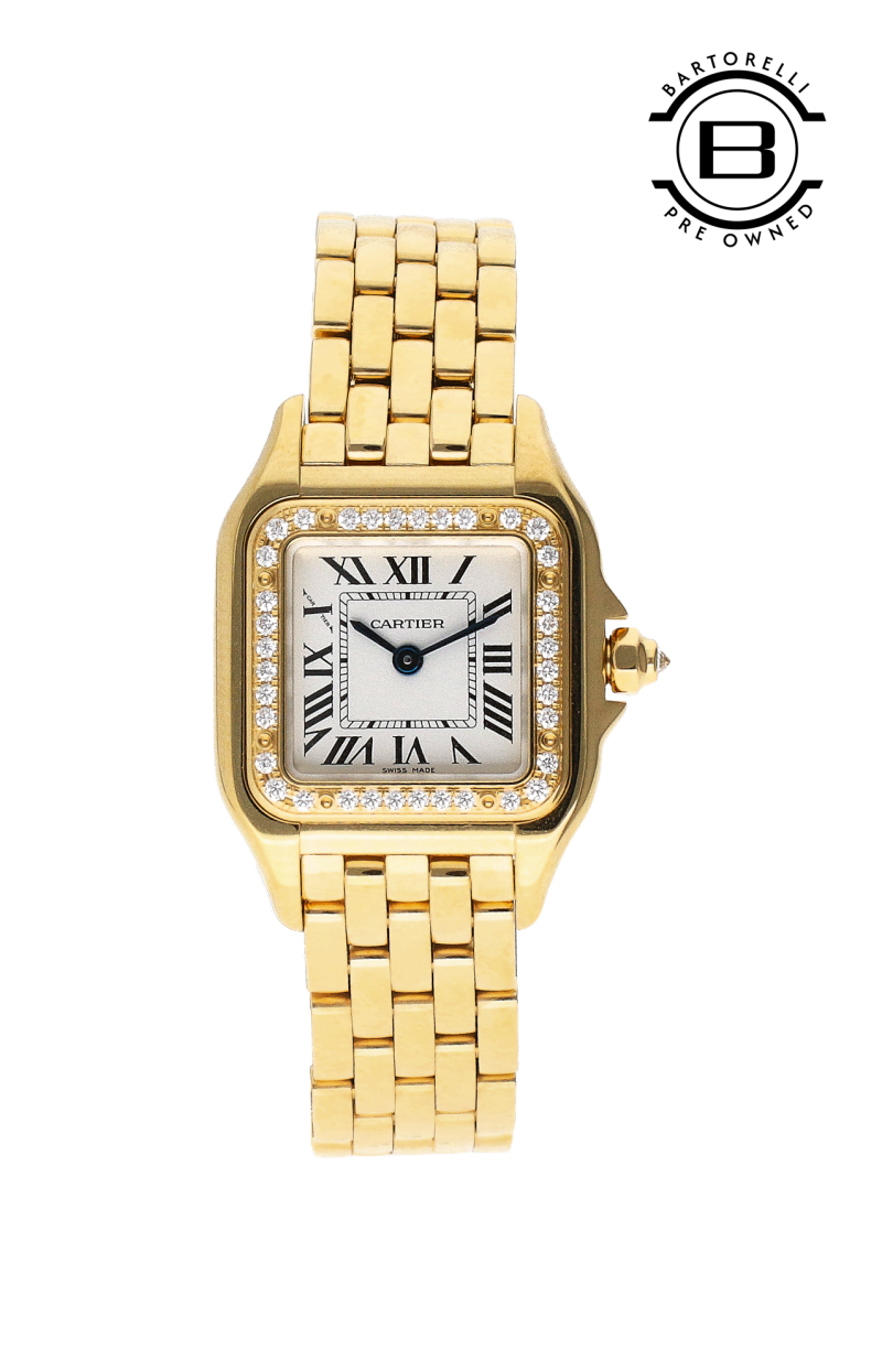 Cartier | PANTH&Egrave;RE DE CARTIER MODELLO PICCOLO, ORO GIALLO, DIAMANTI, QUARZO - U-WJPN0086 (1)