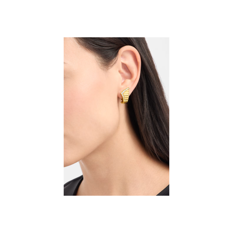 Bulgari | ORECCHINI BVLGARI TUBOGAS  IN ORO GIALLO E DIAMANTI - OR860611 (4)