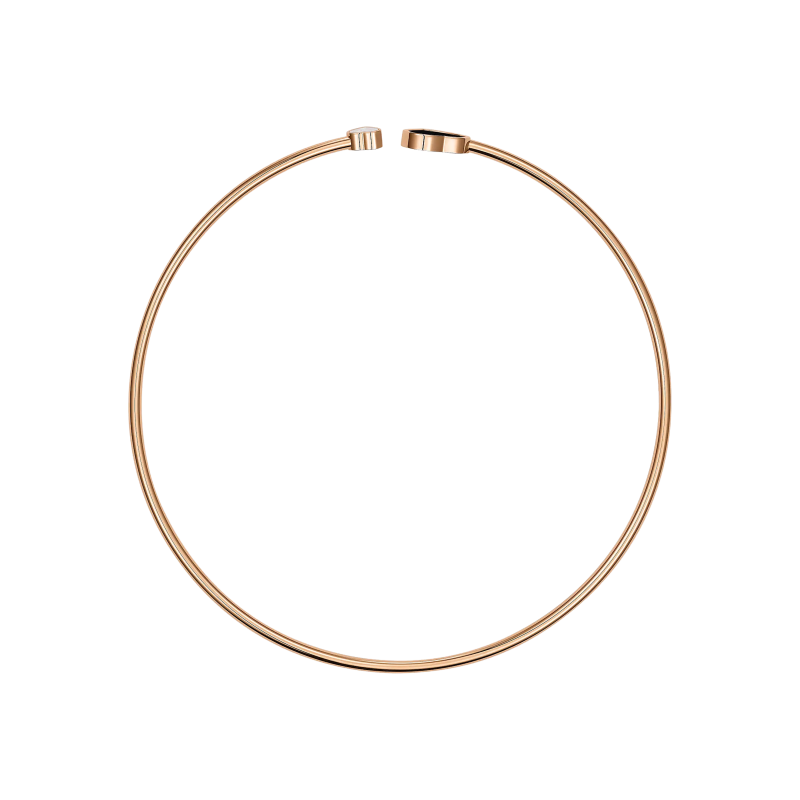 Chopard | CHOPARD - COLLANA GIROCOLLO HAPPY HEARTS, ORO ROSA ETICO, DIAMANTE, ONICE - 819482-5202 (3)