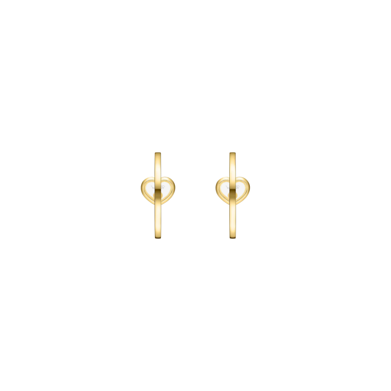 Chopard | CHOPARD - ORECCHINI A CERCHIO HAPPY HEARTS, ORO GIALLO  ETICO, DIAMANTI - 83A192-0301 (3)