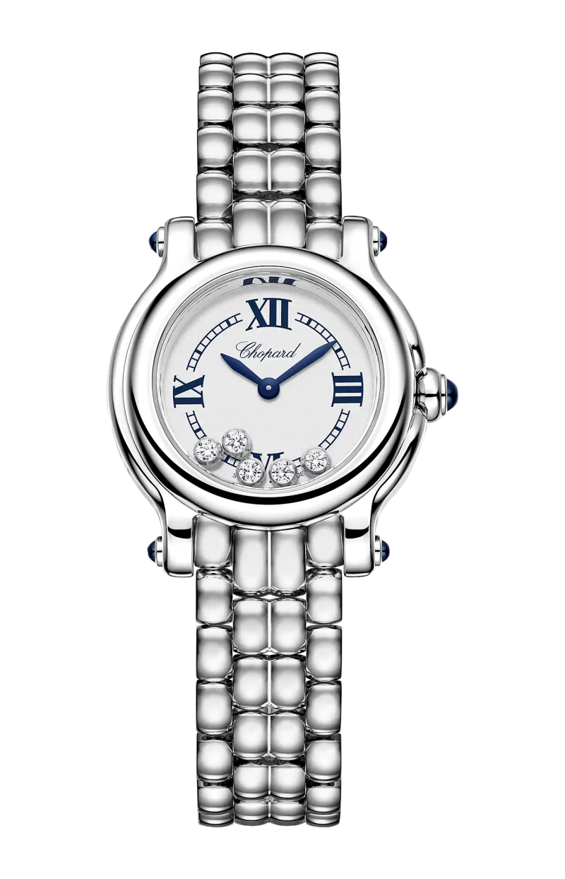 Chopard | HAPPY SPORT THE FIRST 26 MM, QUARZO, LUCENT STEEL&trade;, DIAMANTI - 278633-3001 (1)