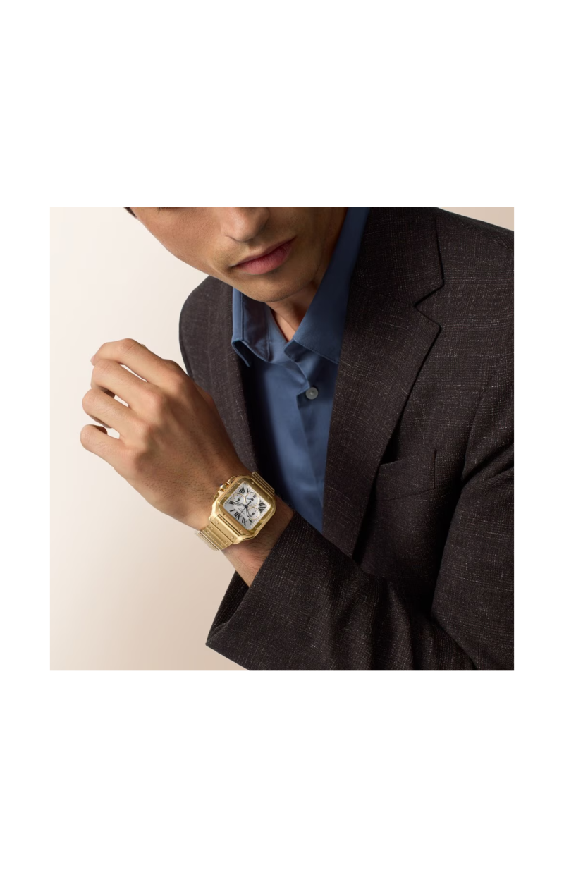 Cartier | SANTOS DE CARTIER MODELLO GRANDE, ORO GIALLO, AUTOMATICO - WGSA0110 (6)