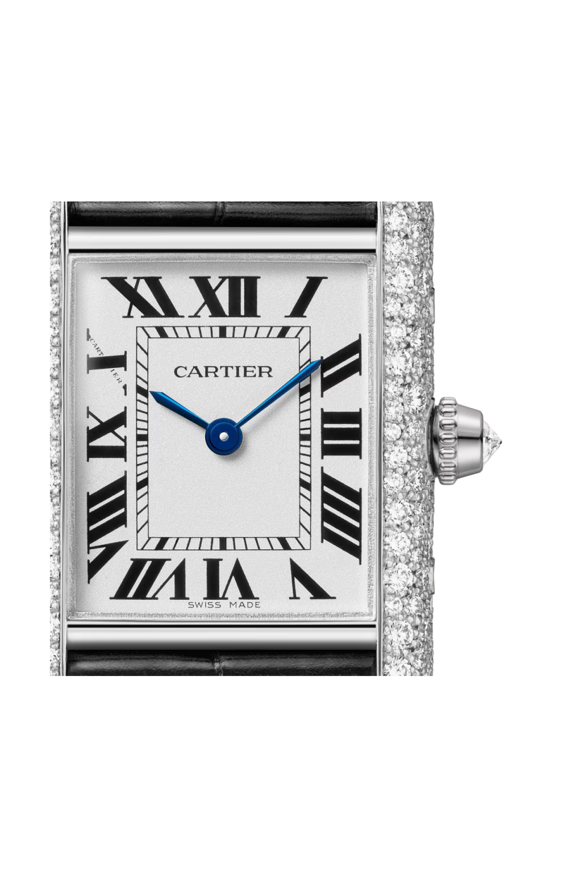 Cartier | TANK LOUISE CARTIER MODELLO PICCOLO, ORO BIANCO, DIAMANTI, QUARZO - WJTA0079 (2)
