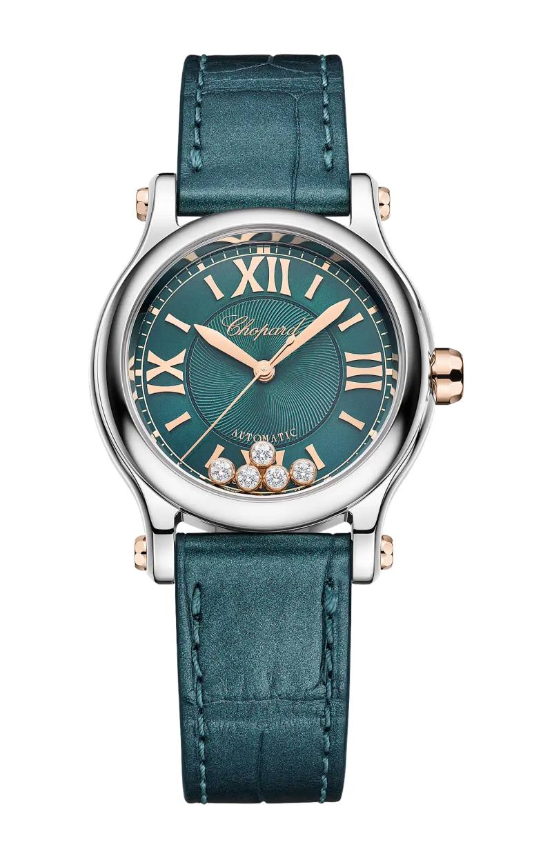 Chopard | HAPPY SPORT 30 MM, AUTOMATICO, ORO ROSA ETICO, LUCENT STEEL&trade;, DIAMANTI - 278573 (1)