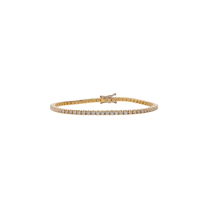 Bartorelli Italian Jewels | BRACCIALE TENNIS IN ORO ROSA E DIAMANTI - 329-L1051-D (1)