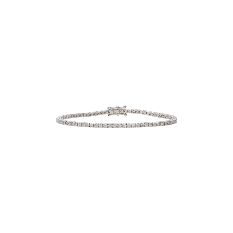 Bartorelli Italian Jewels | BRACCIALE TENNIS IN ORO GIALLO E DIAMANTI - 329-PRE-C (1)
