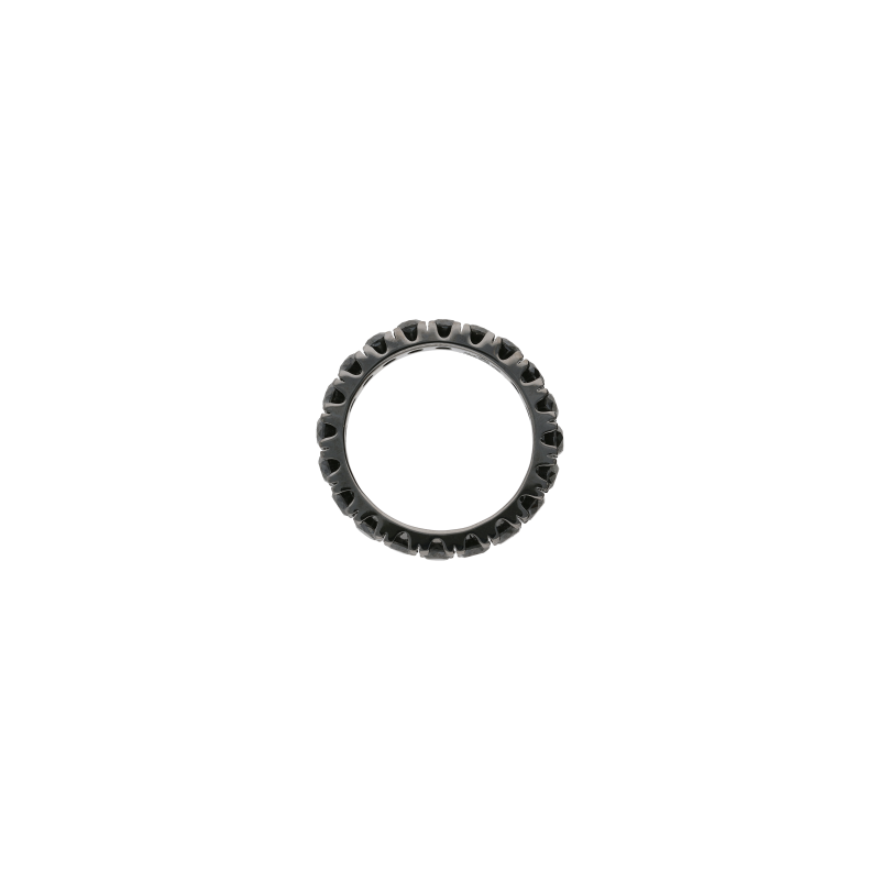 Bartorelli Italian Jewels | ANELLO VERETTA IN ORO BRUNITO CON DIAMANTI NERI - FEDINAOBBRILLBLACK (3)