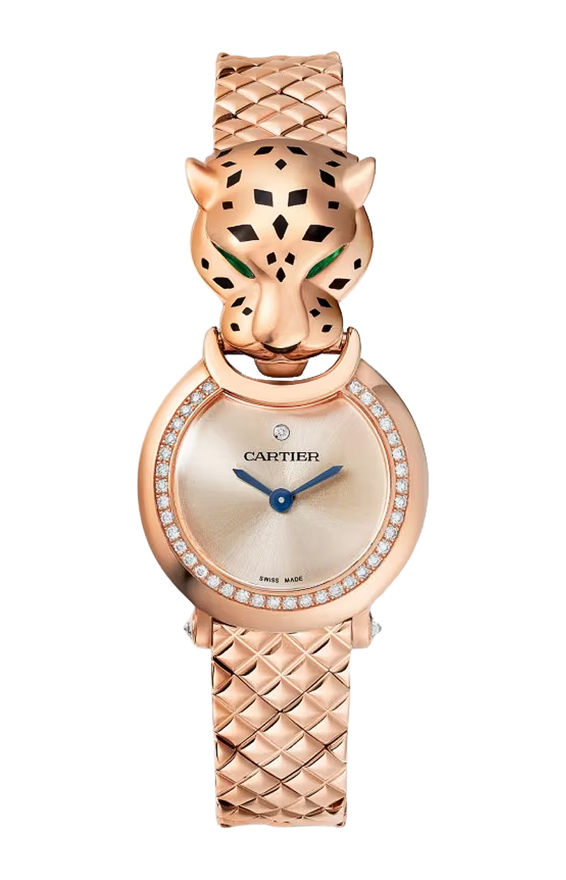 Cartier | LA PANTH&Egrave;RE DE CARTIER, 23.6 MM, QUARZO, ORO ROSA, DIAMANTI - HPI01381 (1)