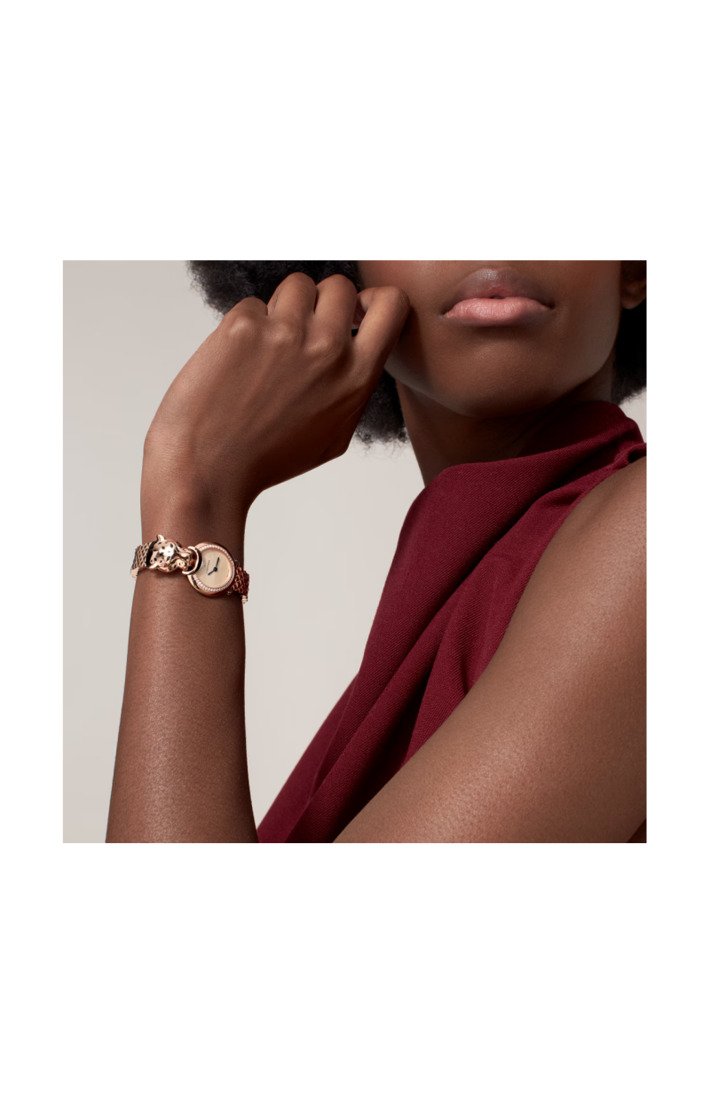 Cartier | LA PANTH&Egrave;RE DE CARTIER, 23.6 MM, QUARZO, ORO ROSA, DIAMANTI - HPI01381 (4)