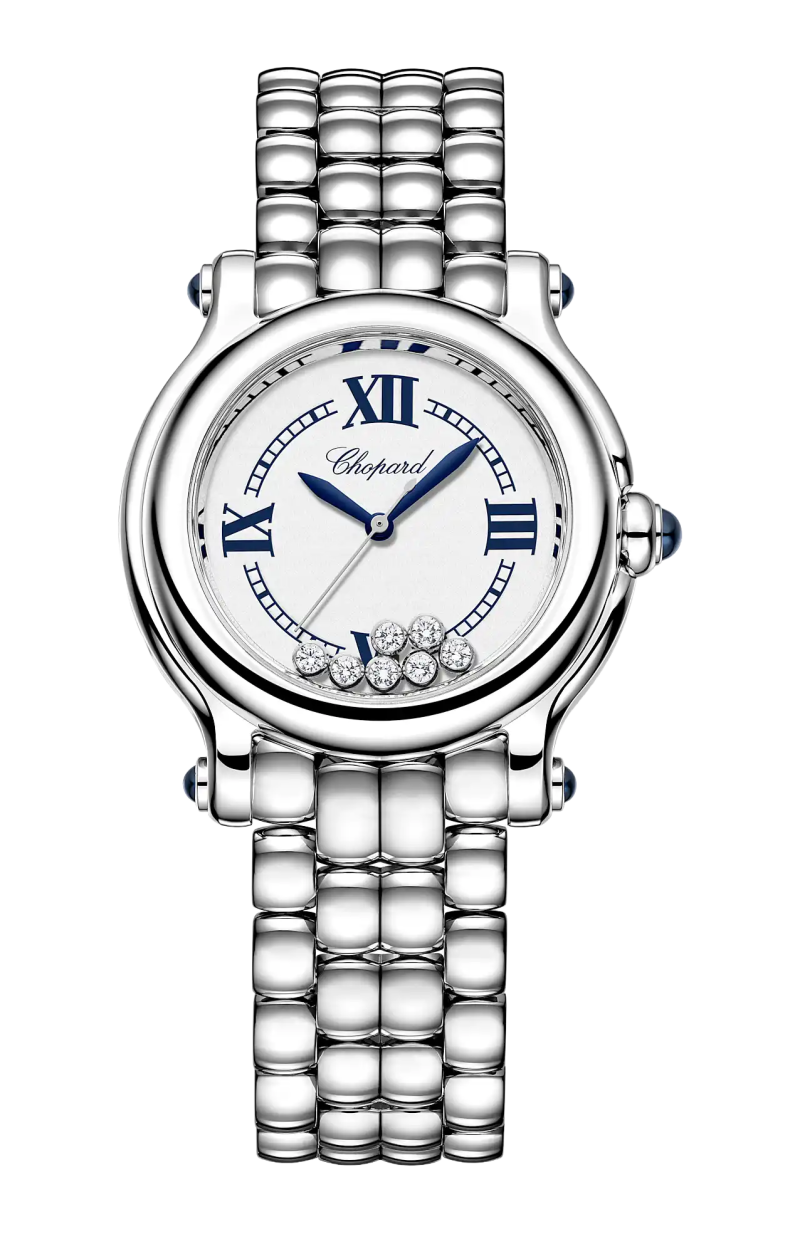 Chopard | HAPPY SPORT THE FIRST 33, QUARZO, LUCENT STEEL&trade;, DIAMANTI - 278640-3001 (1)