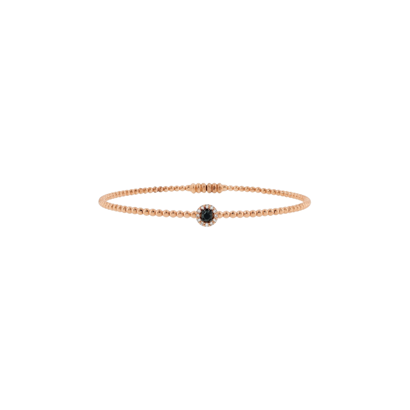Bartorelli Italian Jewels | BRACCIALE IN ORO ROSA  CON DIAMANTI BIANCHI E DIAMANTI NERI - 1PU1482138/4 (1)