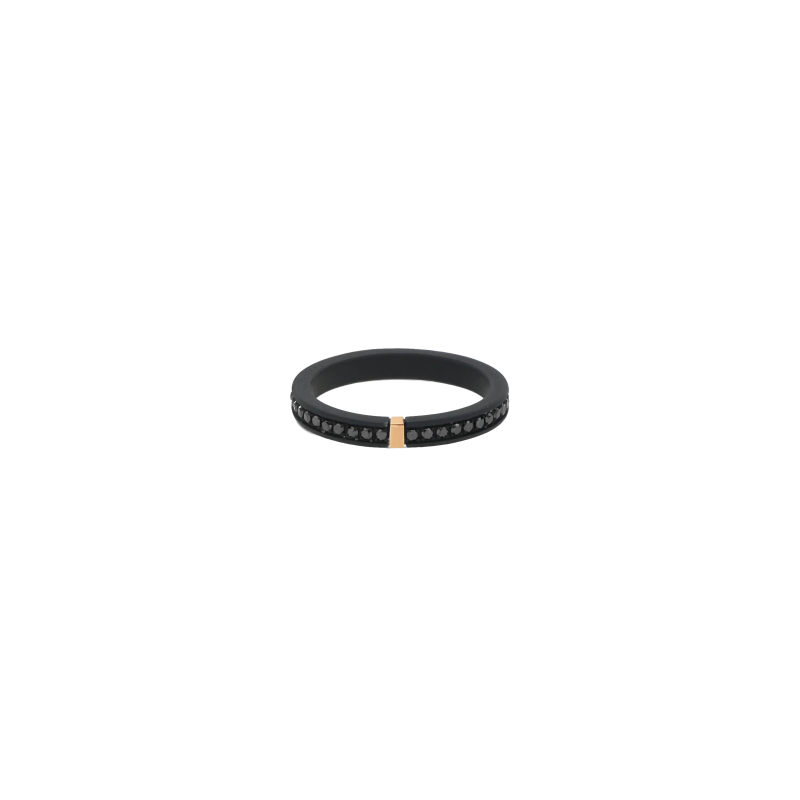 Mano | J . | VERETTA GIRODITO IN TITANIO NERO, ORO 18 KT E 43 DIAMANTI BLACK - TNAR2001 (2)