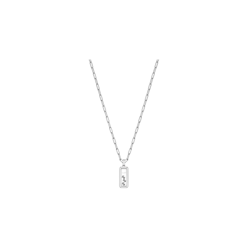 Chopard | CHOPARD - COLLANA HAPPY DIAMONDS ICONS CON PENDENTE IN ORO BIANCO ETICO, DIAMANTI - 79A201-1201 (2)