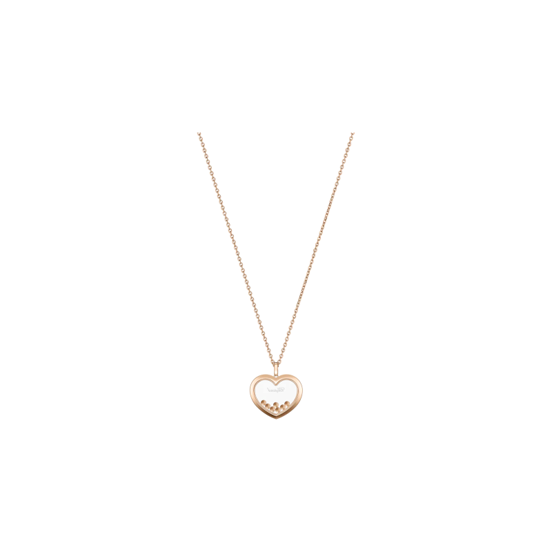 Chopard | CHOPARD - COLLANA HAPPY DIAMONDS CON PENDENTE CUORE IN ORO ROSA ETICO E DIAMANTI - 79A194-5201 (2)