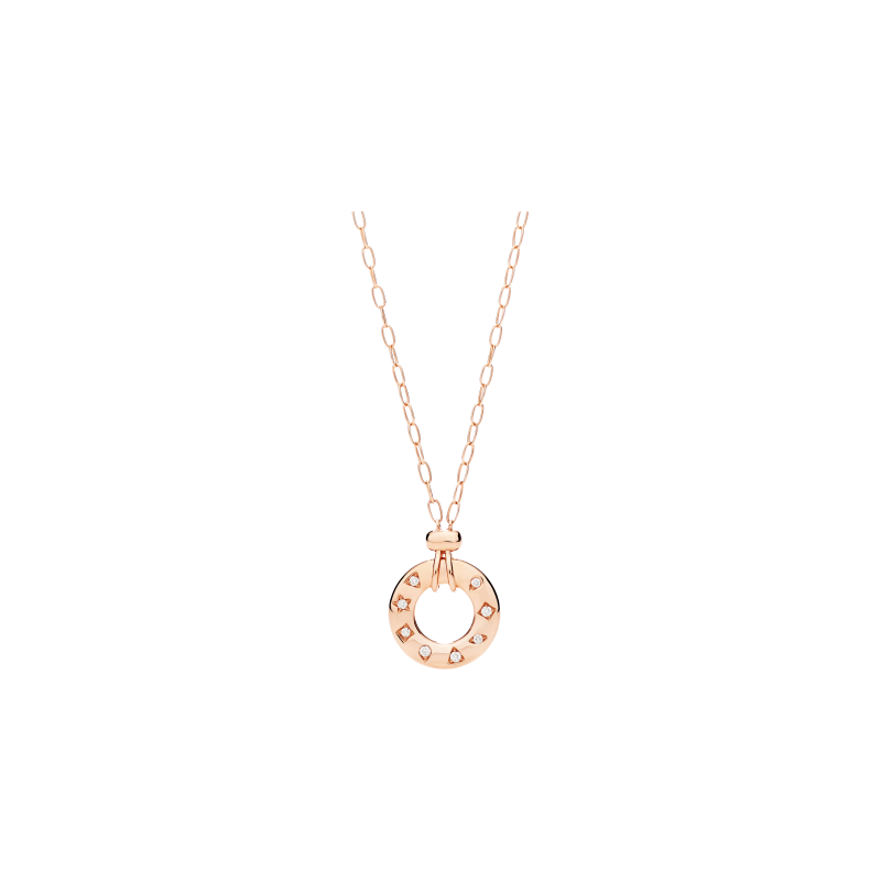 Pomellato | COLLANA ICONICA REVERSIBILE CON PENDENTE IN ORO ROSA E DIAMANTI BIANCHI - PCC6040O7000DB000 (1)