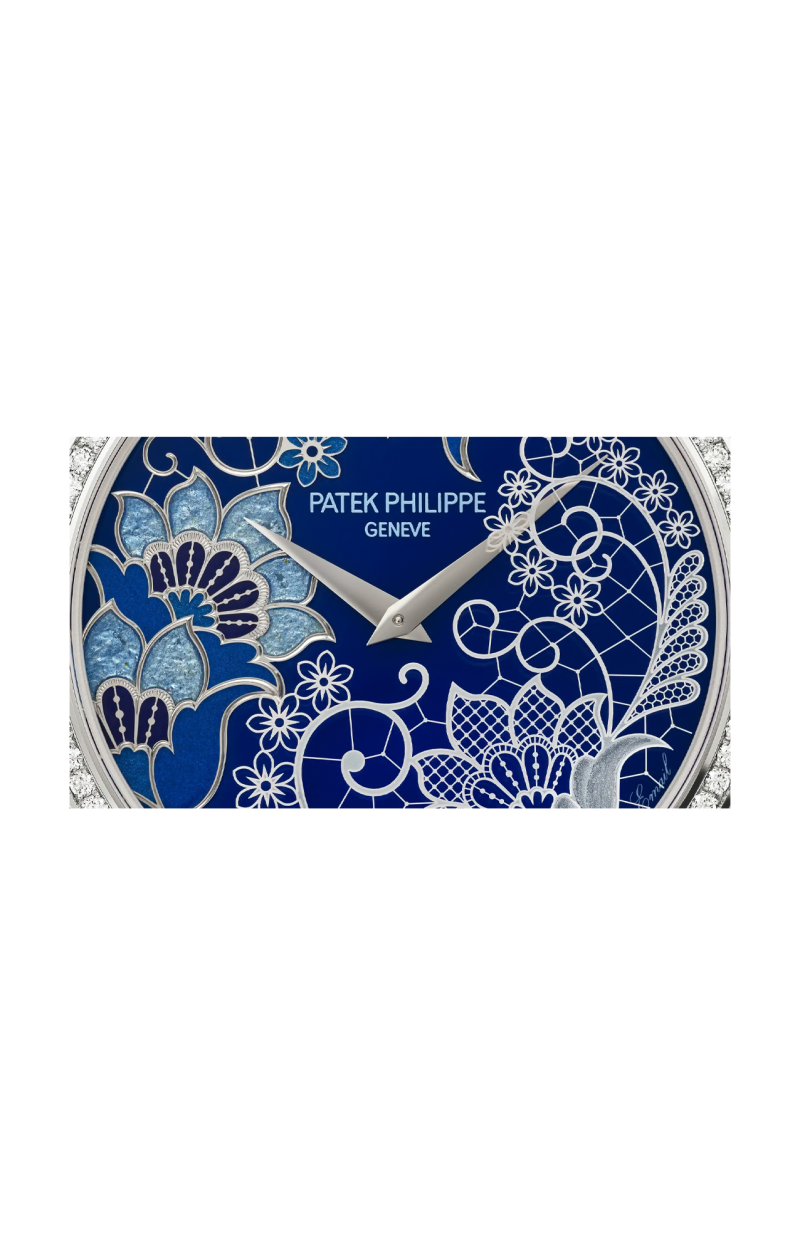 Patek Philippe | RARE HANDCRAFTS, LACEWORK IN BLUE, AUTOMATICO - LIMITED EDITION - 5077/100G-080 (2)