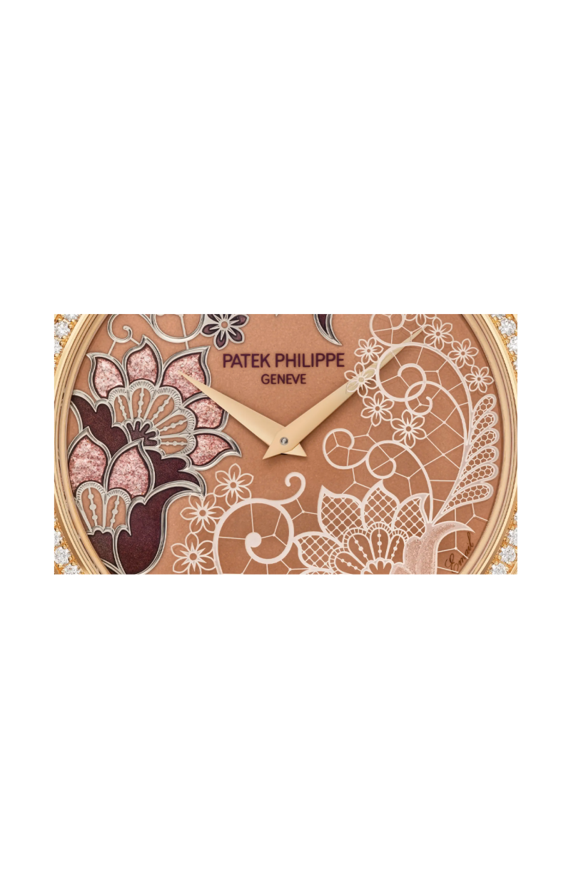 Patek Philippe | RARE HANDCRAFTS, LACEWORK IN PINK, AUTOMATICO - LIMITED EDITION - 5077/100R-069 (2)