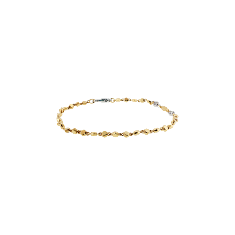 Zancan | BRACCIALE ZANCAN IN ORO GIALLO E ORO BIANCO CON DIAMANTI - UB177GB (1)