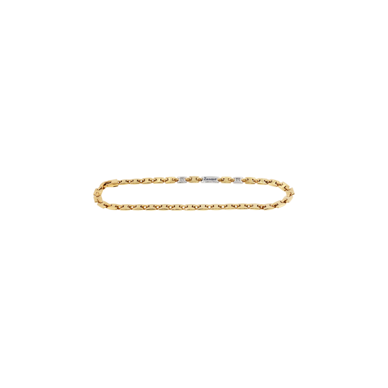 Zancan | BRACCIALE ZANCAN IN ORO GIALLO E ORO BIANCO CON DIAMANTI - UB167GB (1)