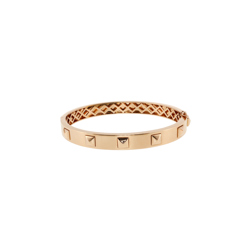 Bartorelli Italian Jewels | BRACCIALE RIGIDO PIRAMIDI IN ORO ROSA - BRPIROR (1)
