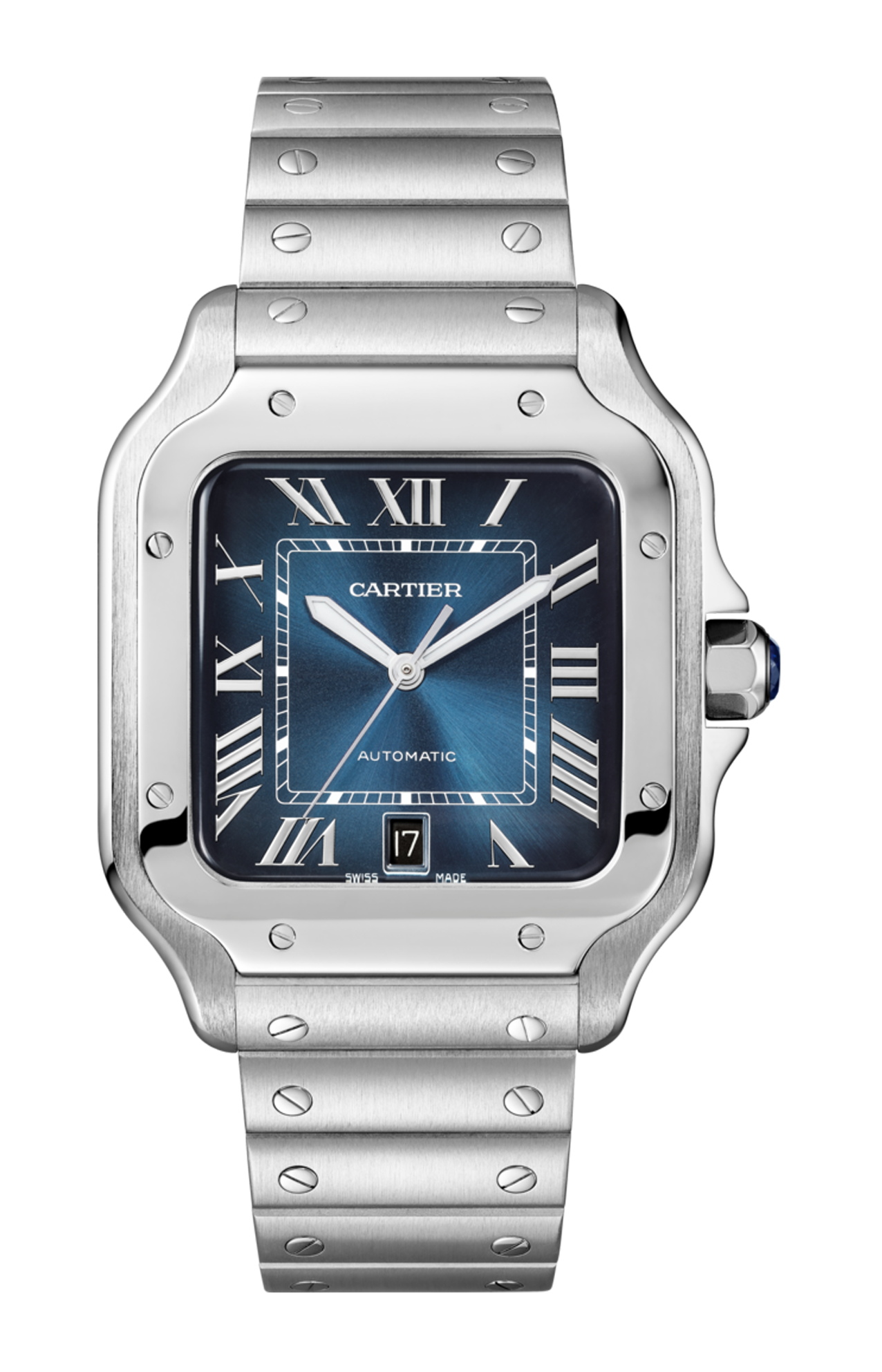 Cartier | SANTOS DE CARTIER, MODELLO GRANDE, ACCIAIO, AUTOMATICO - WSSA0030 (1)